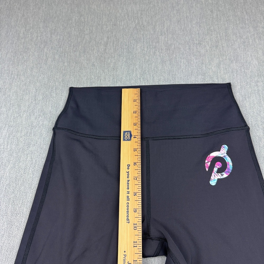 Peloton Leggings Medium Black Move Mission Scalloped Hem High Rise Yoga 25" - Picture 7 of 13